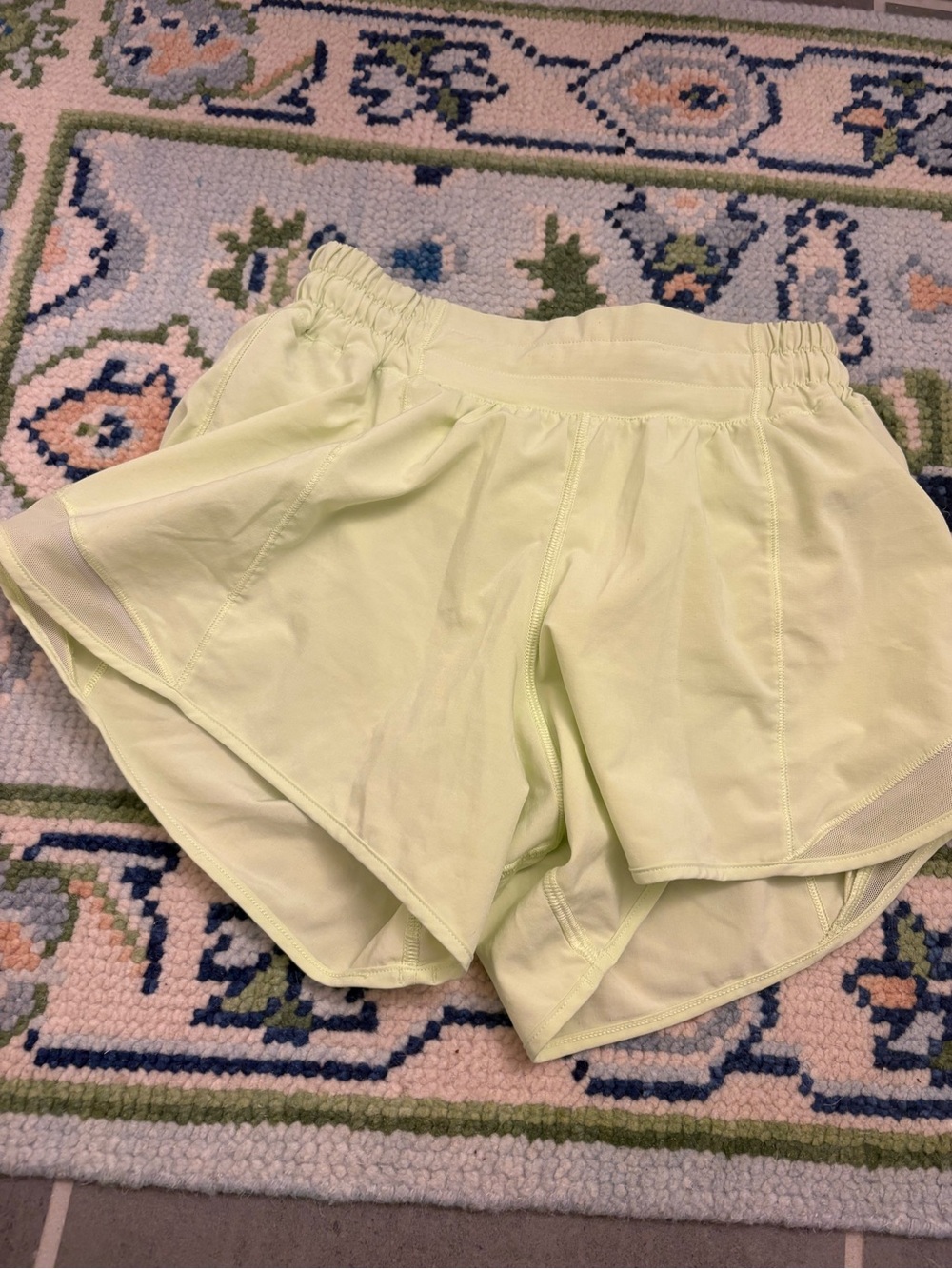 lululemon athletica Pale Lime Athletic Shorts